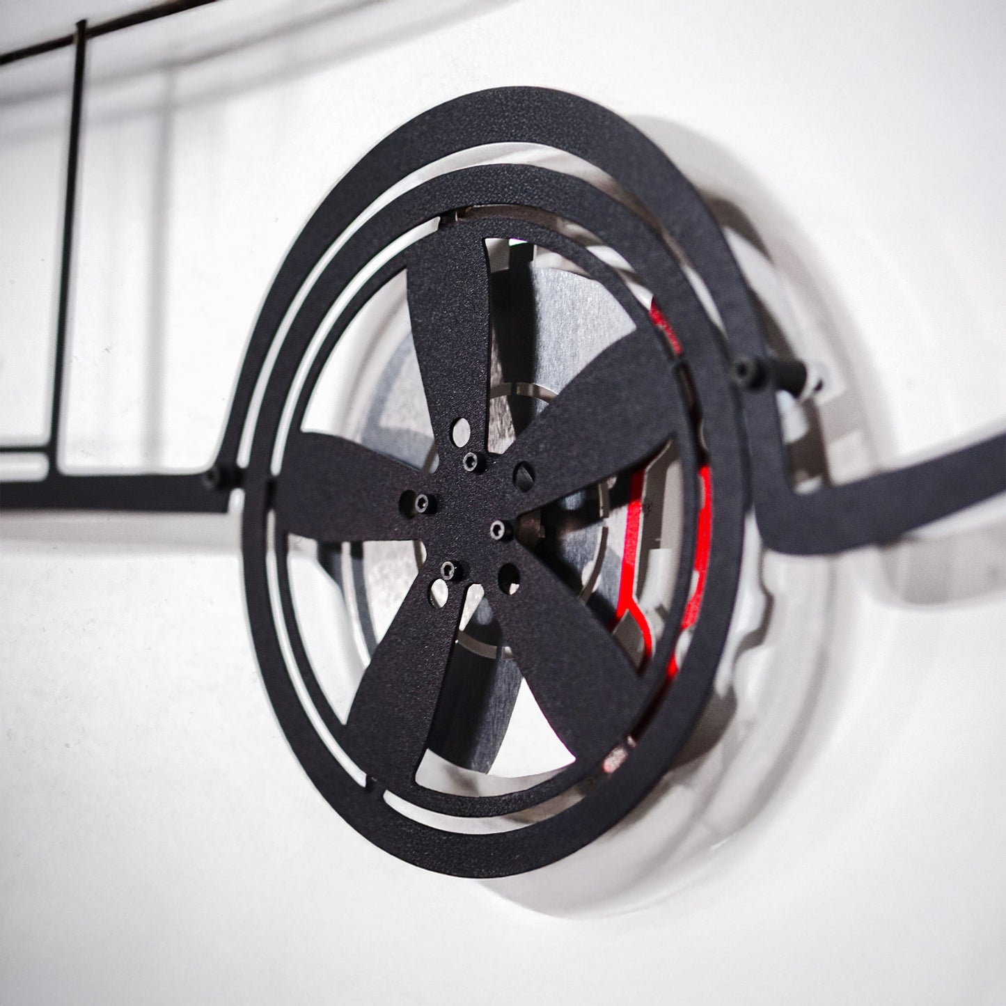 1969 Camaro Wall Art – Classic Steel Silhouette with Spinning Wheels-KAFMEKA021