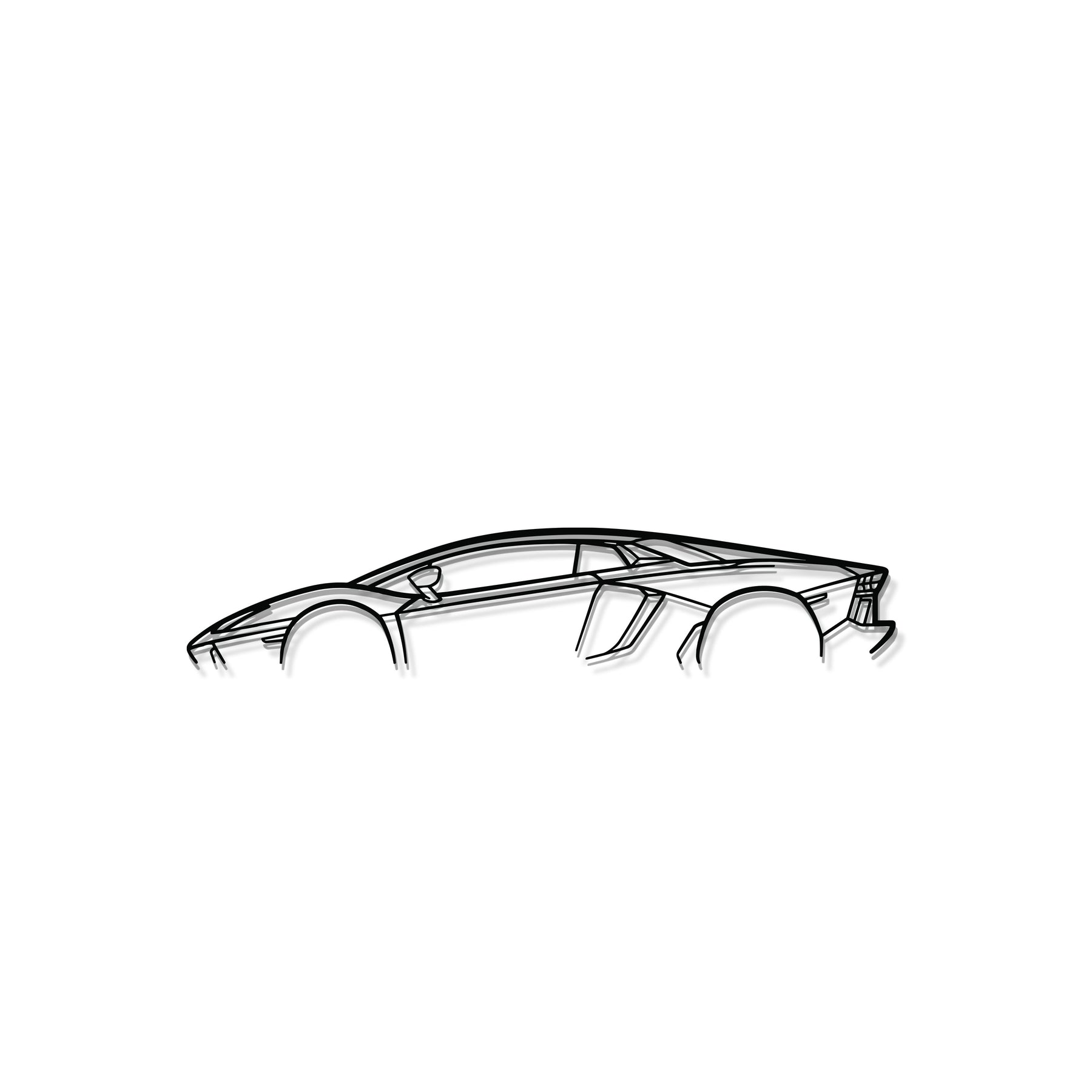 Aventador Metal Car Wall Art - MT0888