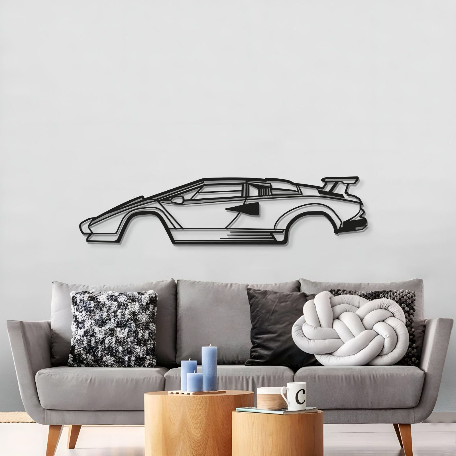 Countach Metal Car Wall Art - MT0927