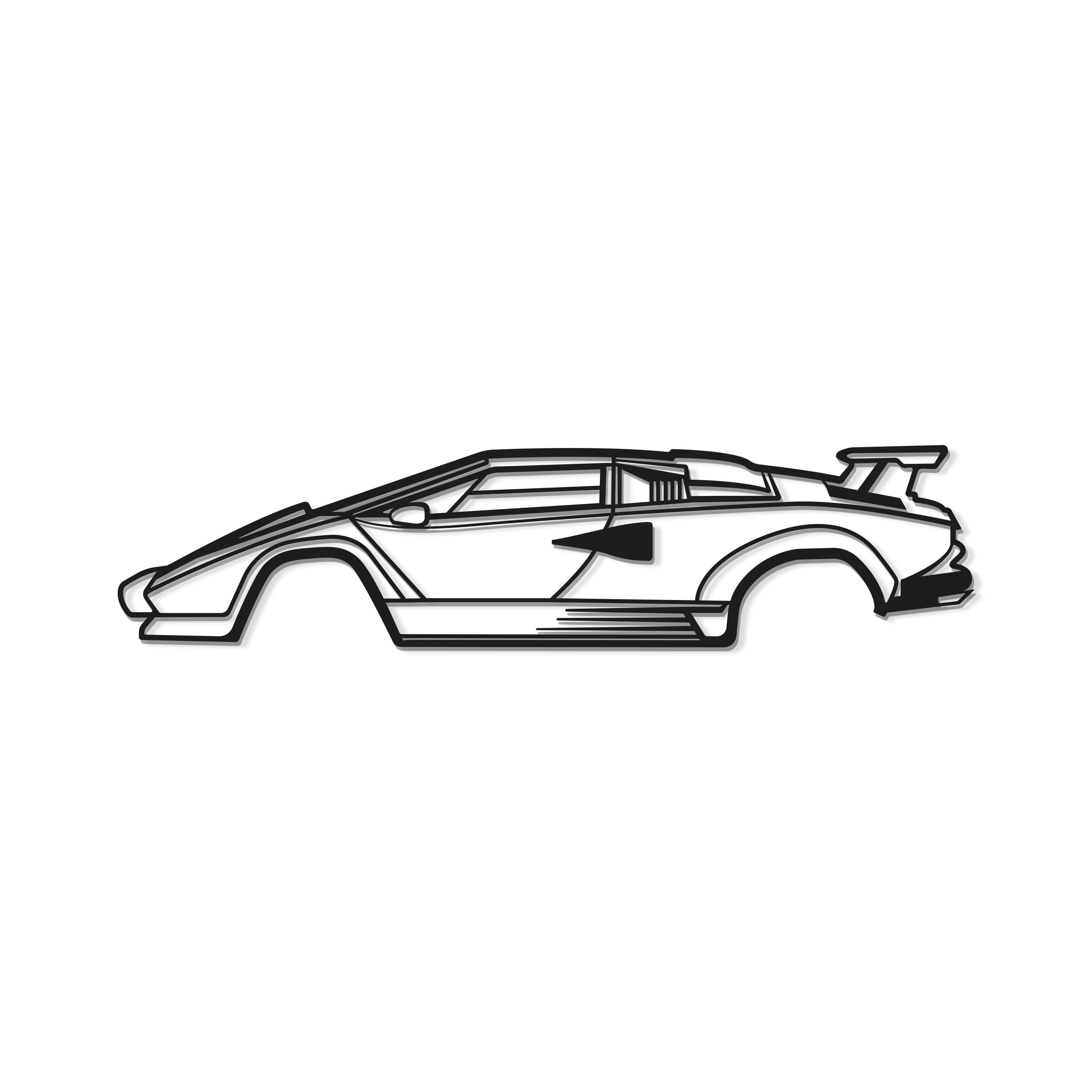 Countach Metal Car Wall Art - MT0927