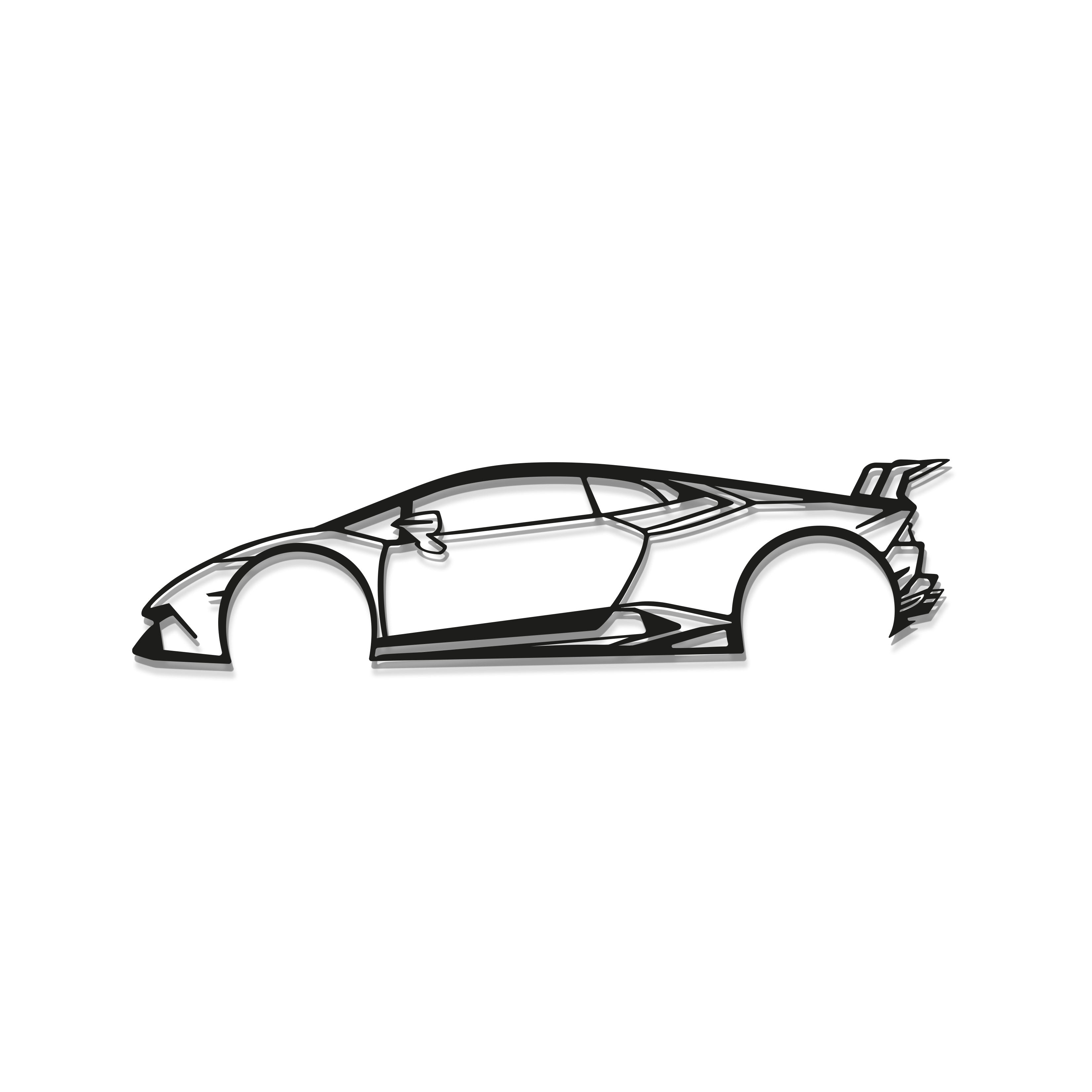 Huracan Performante Metal Car Wall Art - MT0991