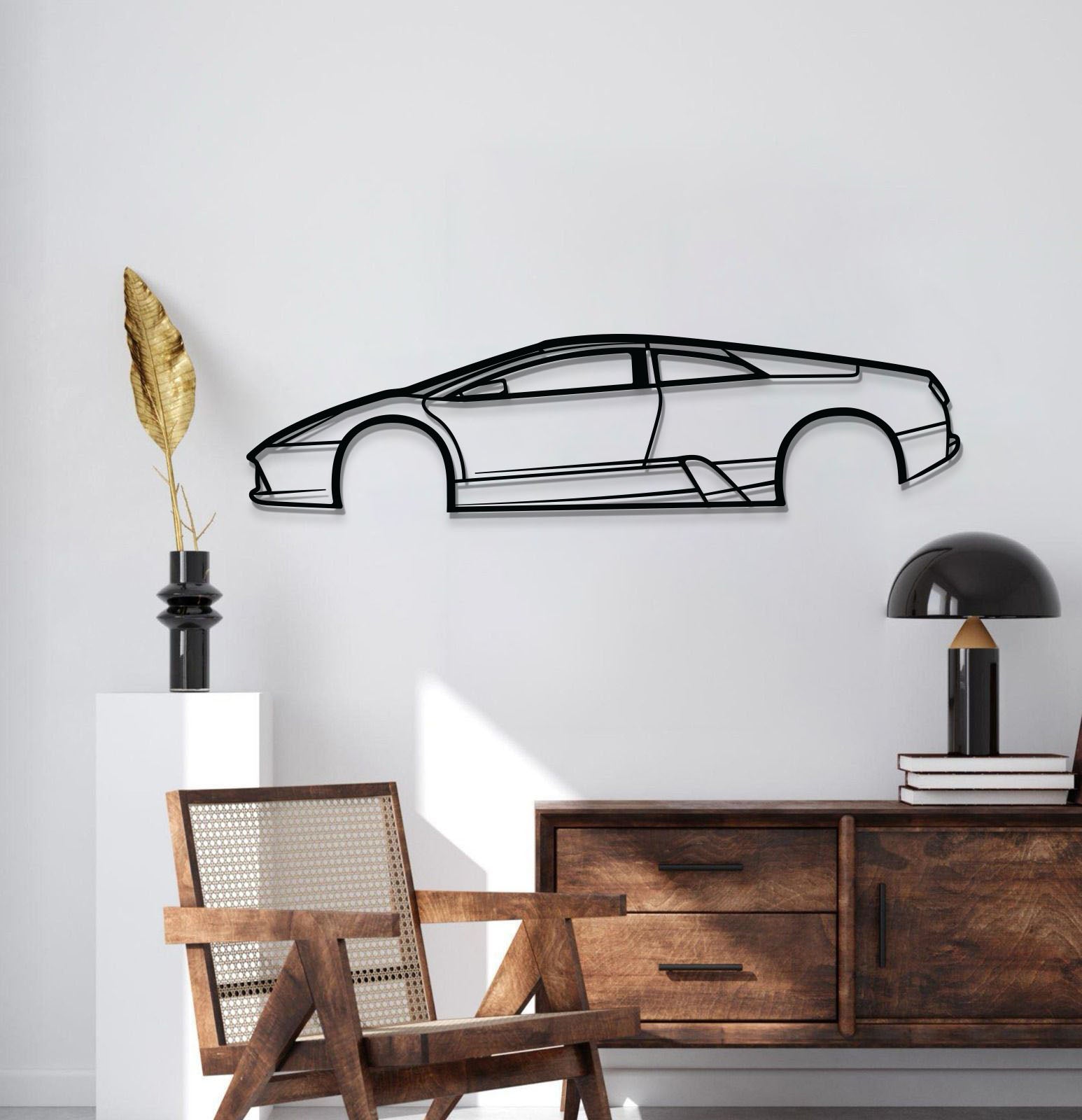 Murcielago Metal Car Wall Art - MT1056