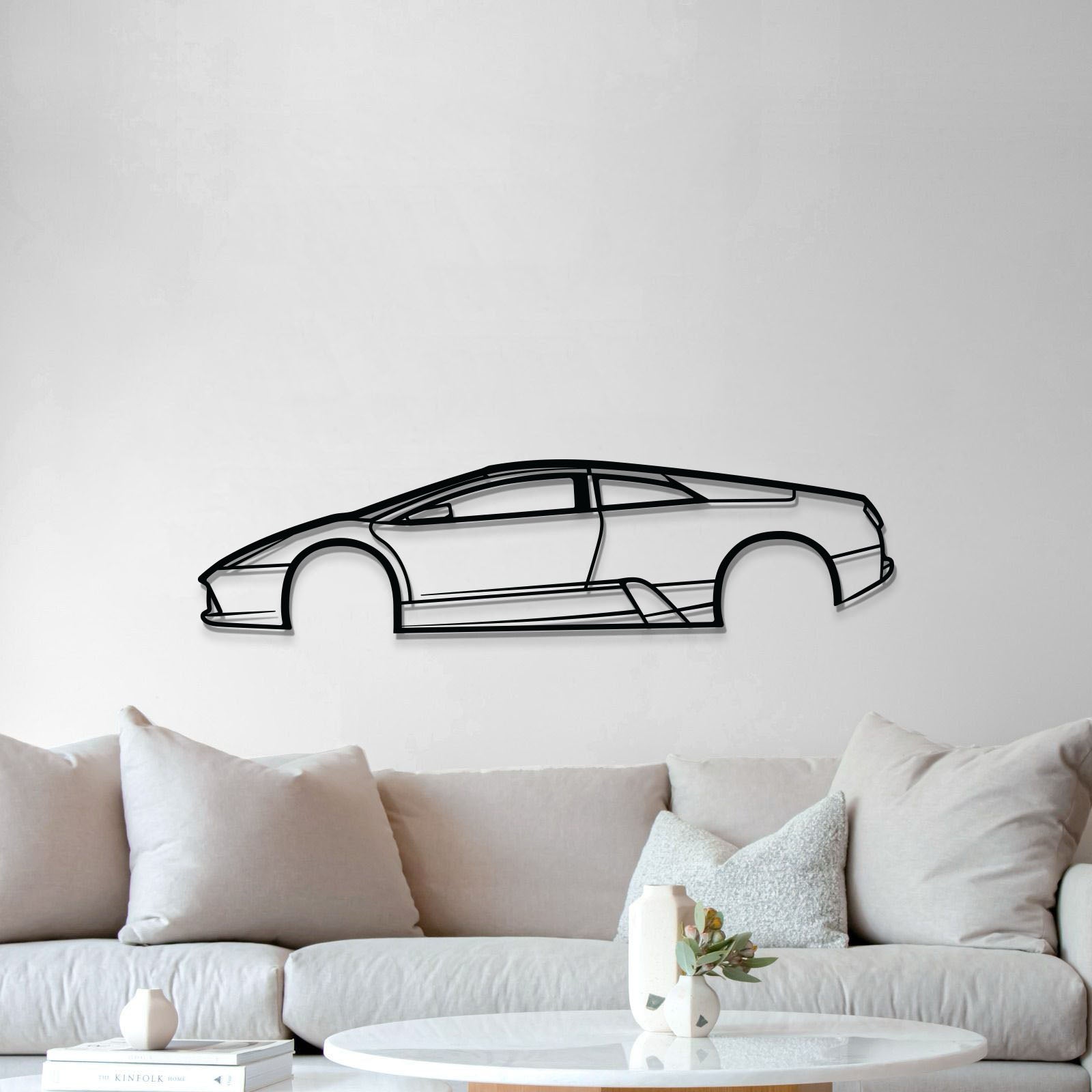 Murcielago Metal Car Wall Art - MT1056