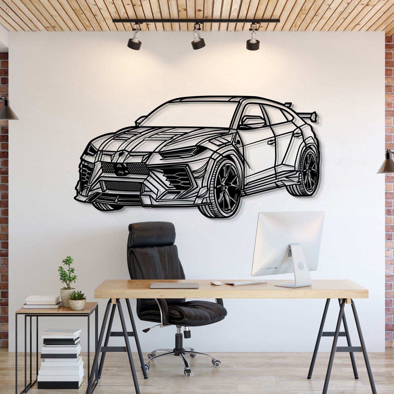 Urus Mansory Perspective Metal Car Wall Art - MT1280