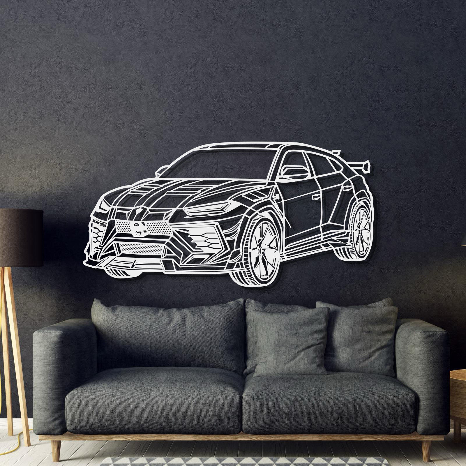 Urus Mansory Perspective Metal Car Wall Art - MT1280