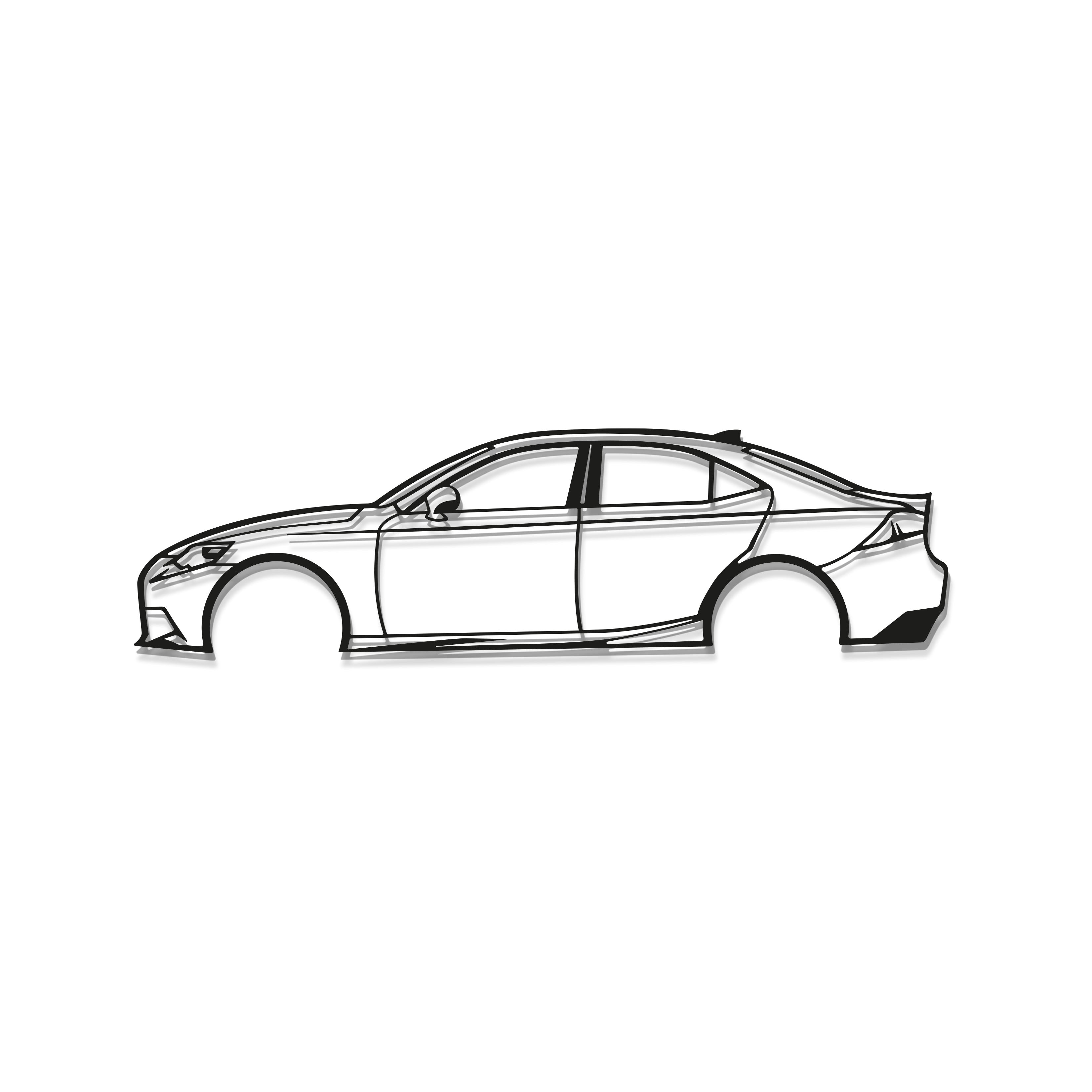 Lexus IS350 Metal Car Wall Art - MT1000