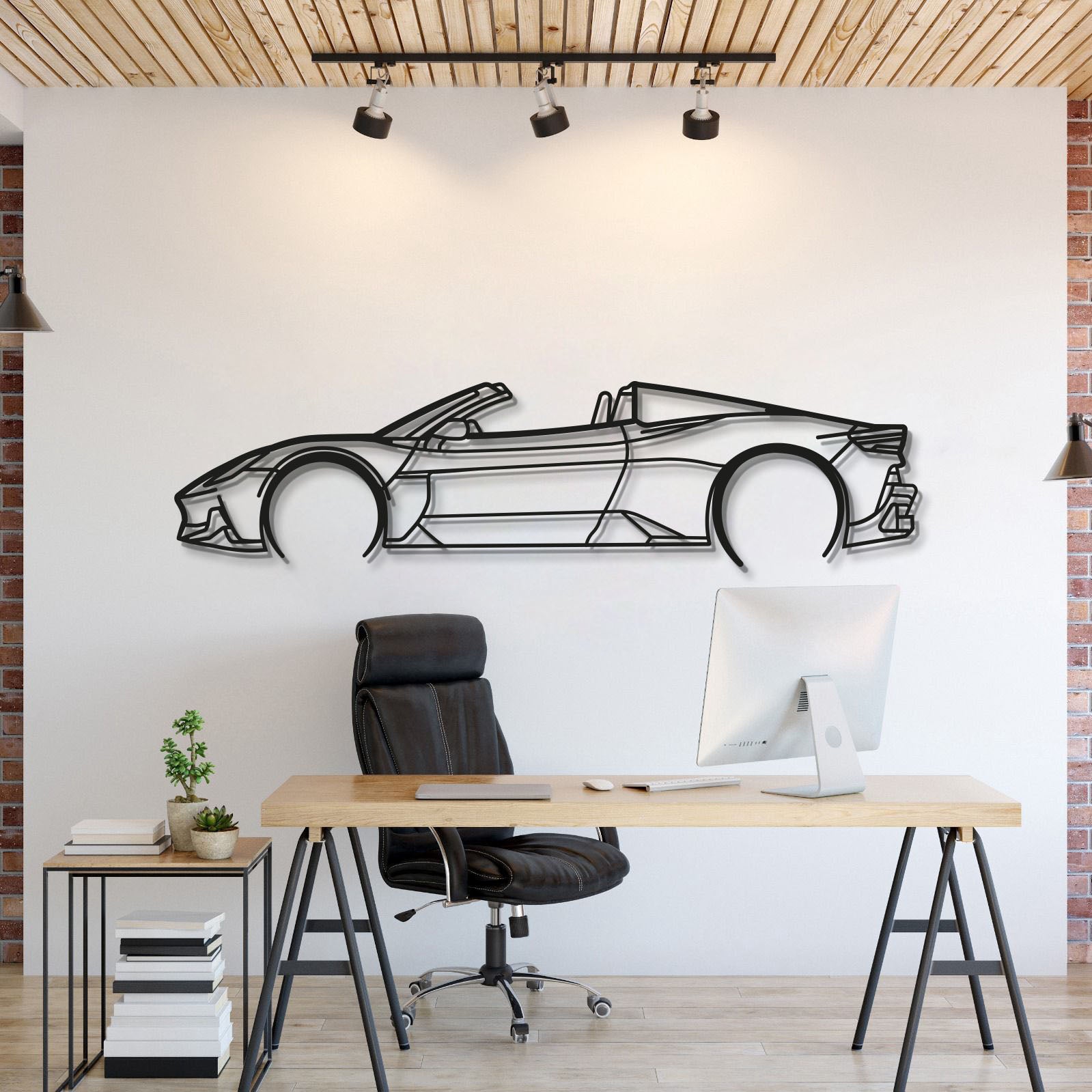 MC20 Cielo Metal Car Wall Art - MT1019