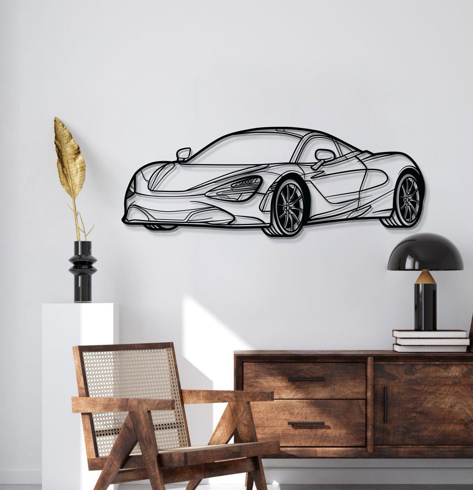 720S Perspective Metal Car Wall Art - MT1129