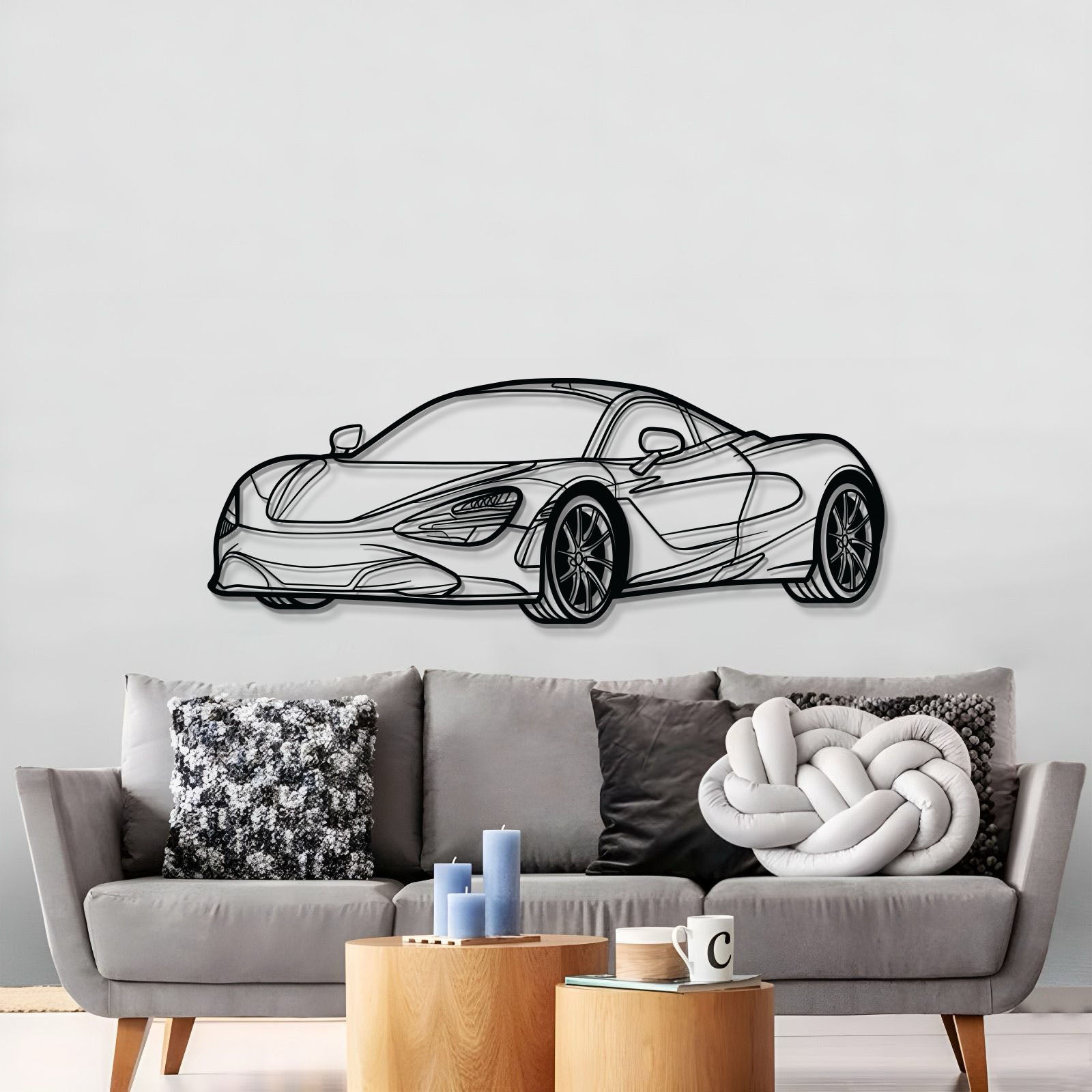 720S Perspective Metal Car Wall Art - MT1129