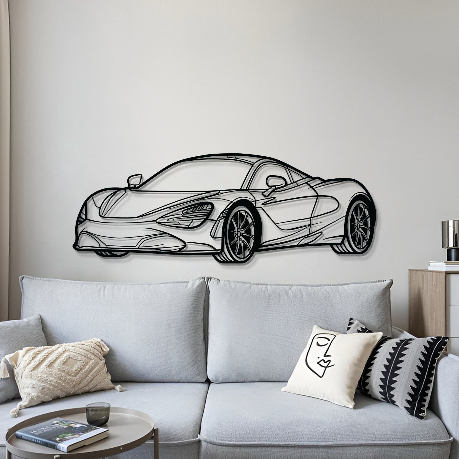 720S Perspective Metal Car Wall Art - MT1129