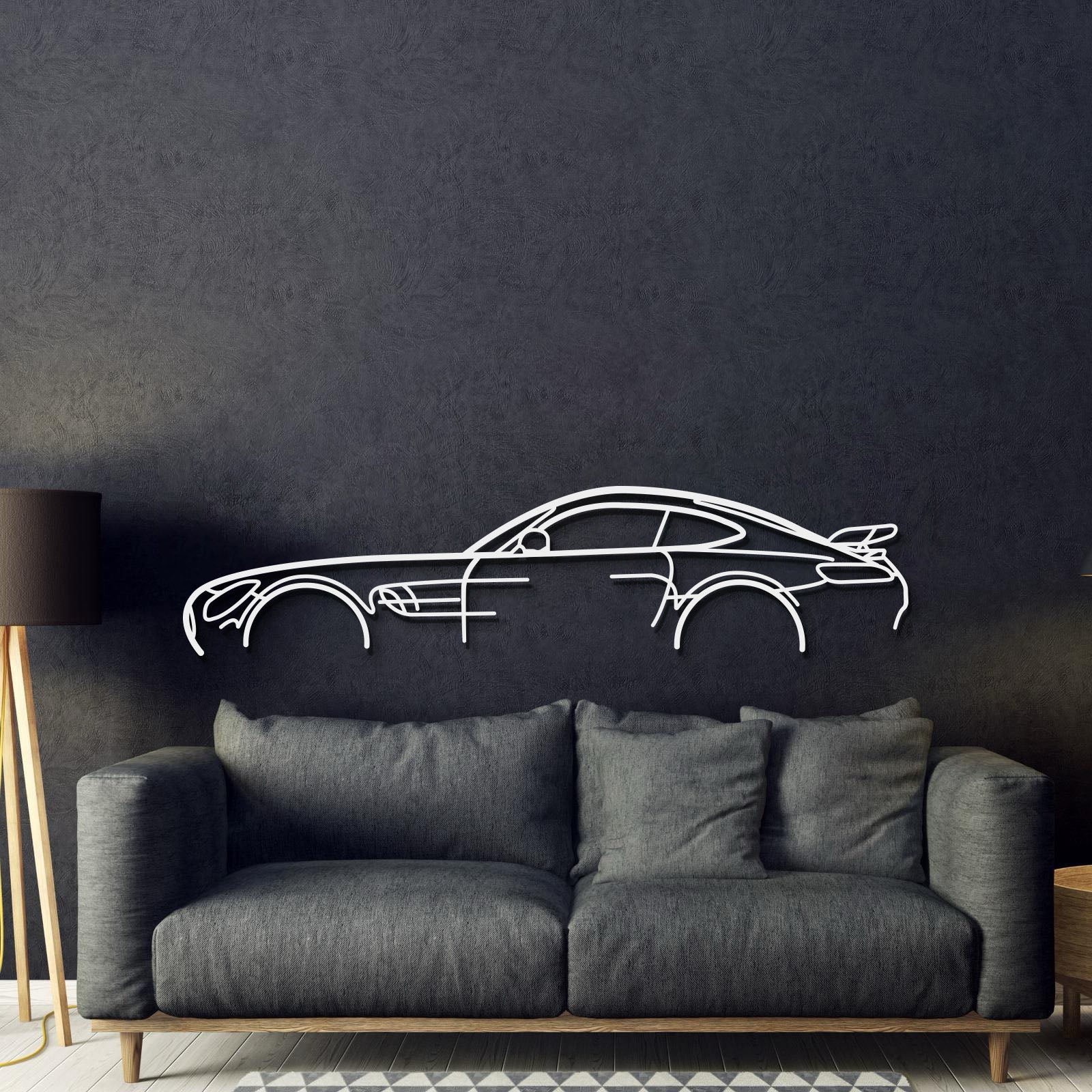 AMG GTR Classic Metal Car Wall Art - MT0887