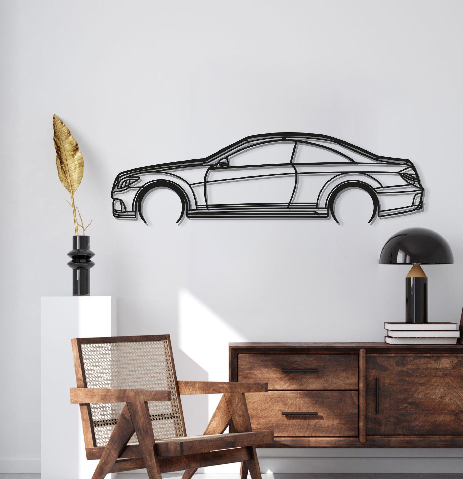 CL 500 Detailed Metal Car Wall Art - MT0903