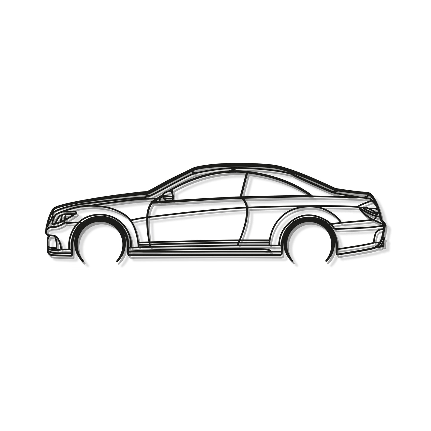 CL 500 Detailed Metal Car Wall Art - MT0903