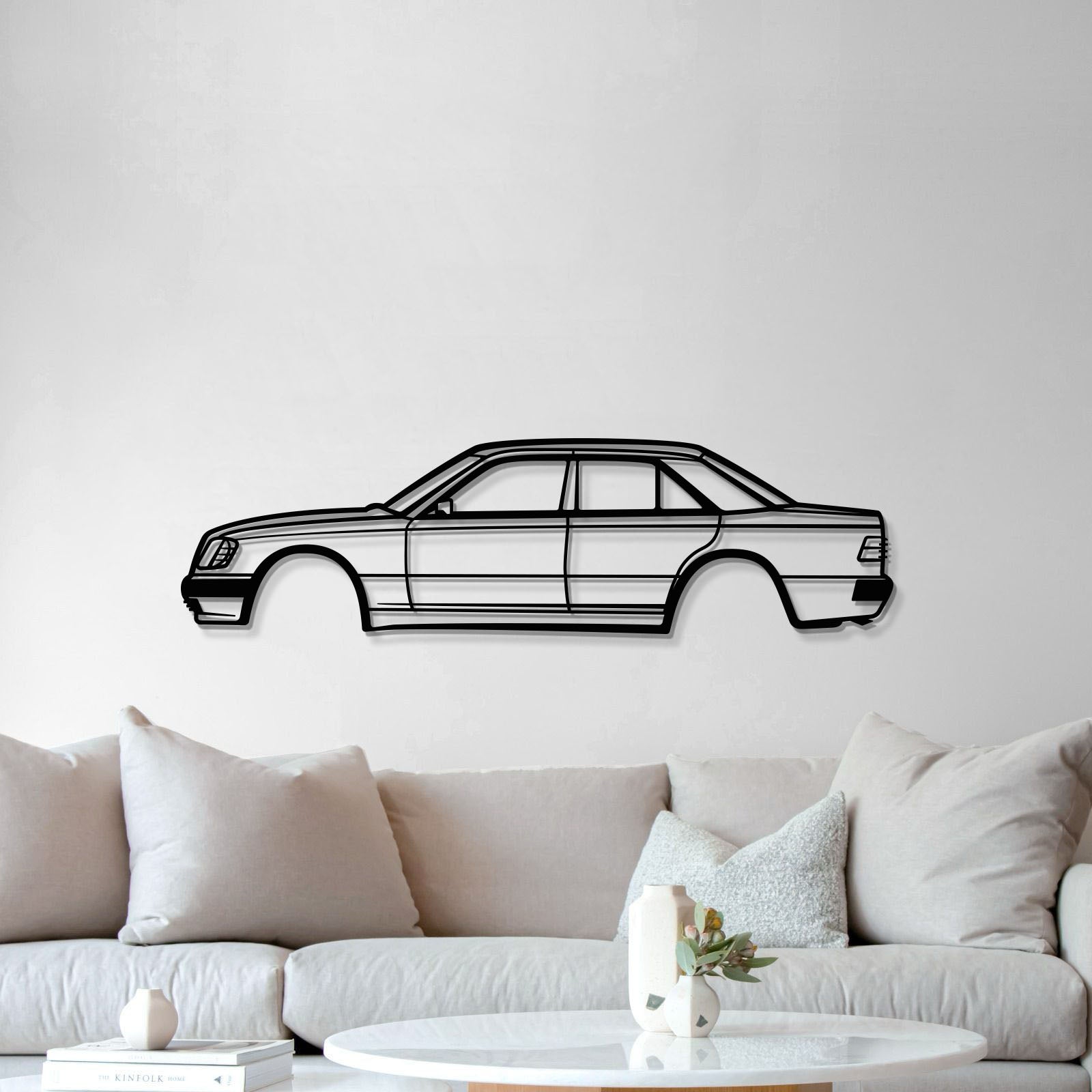 W124 500E Metal Car Wall Art - MT1109