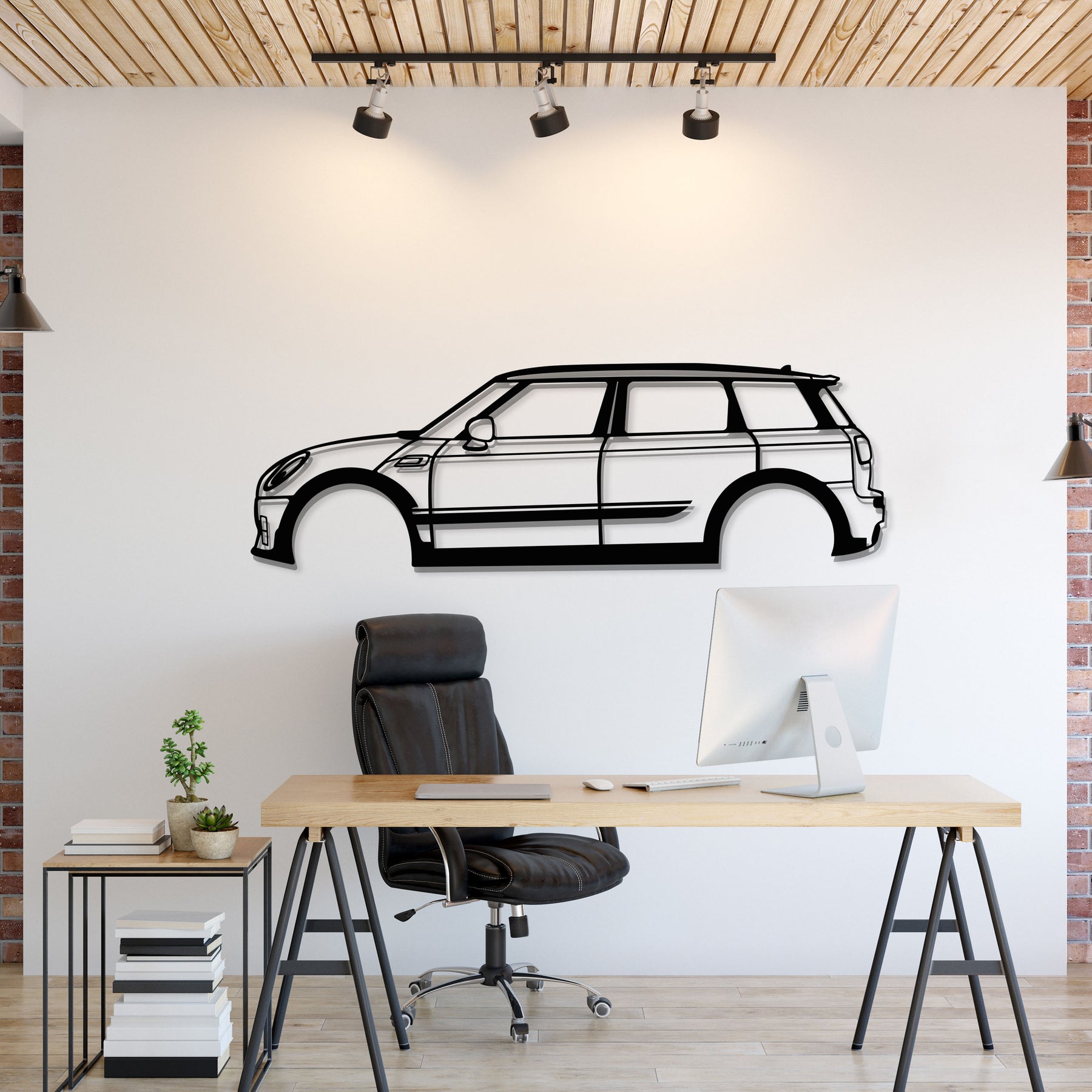 Cooper Clubman JCW Metal Car Wall Art - MT0909