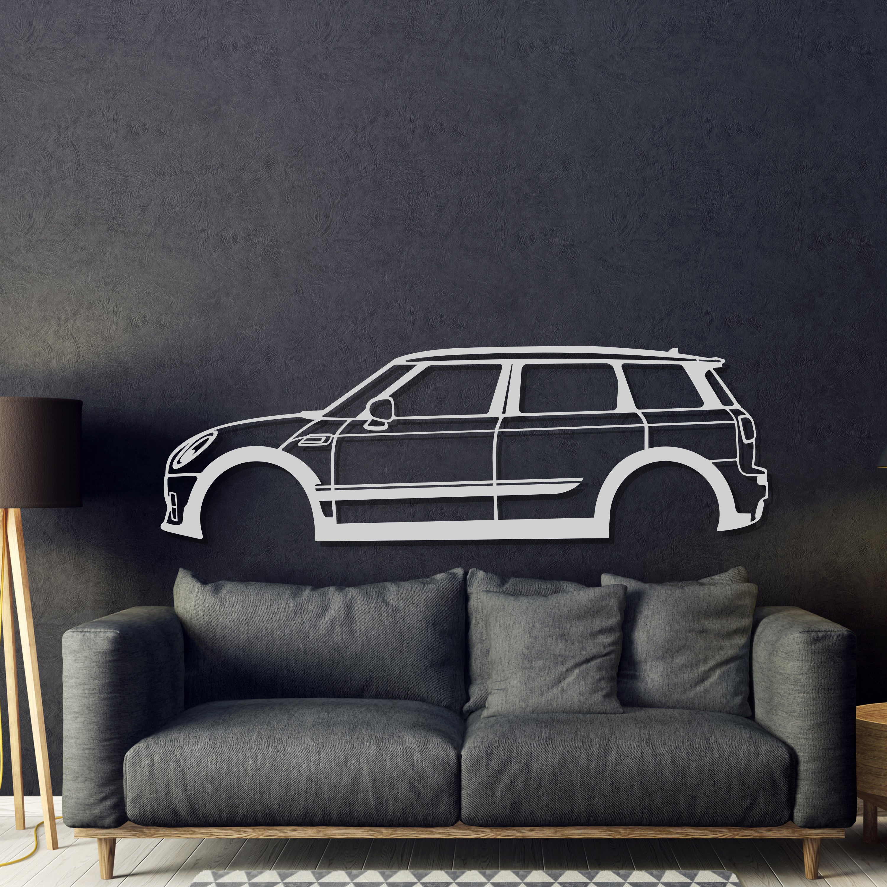 Cooper Clubman JCW Metal Car Wall Art - MT0909