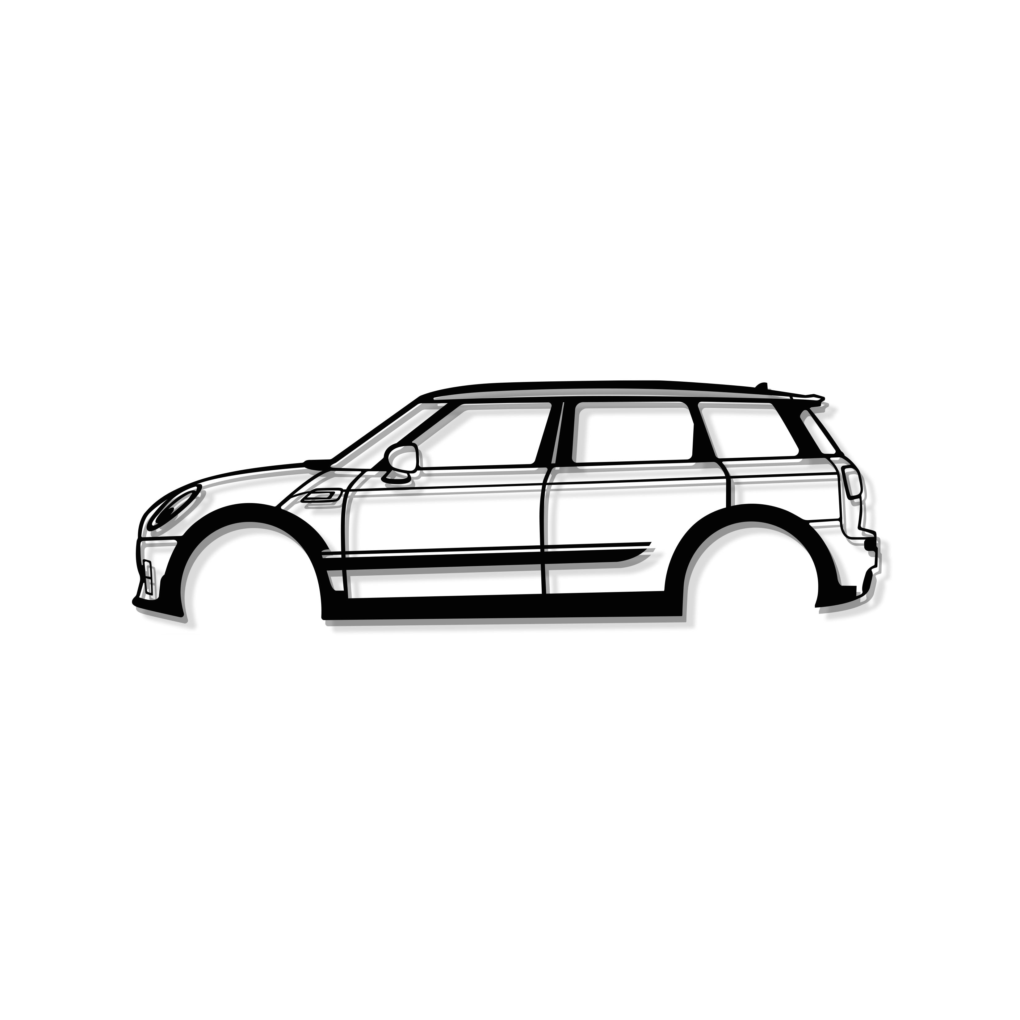 Cooper Clubman JCW Metal Car Wall Art - MT0909