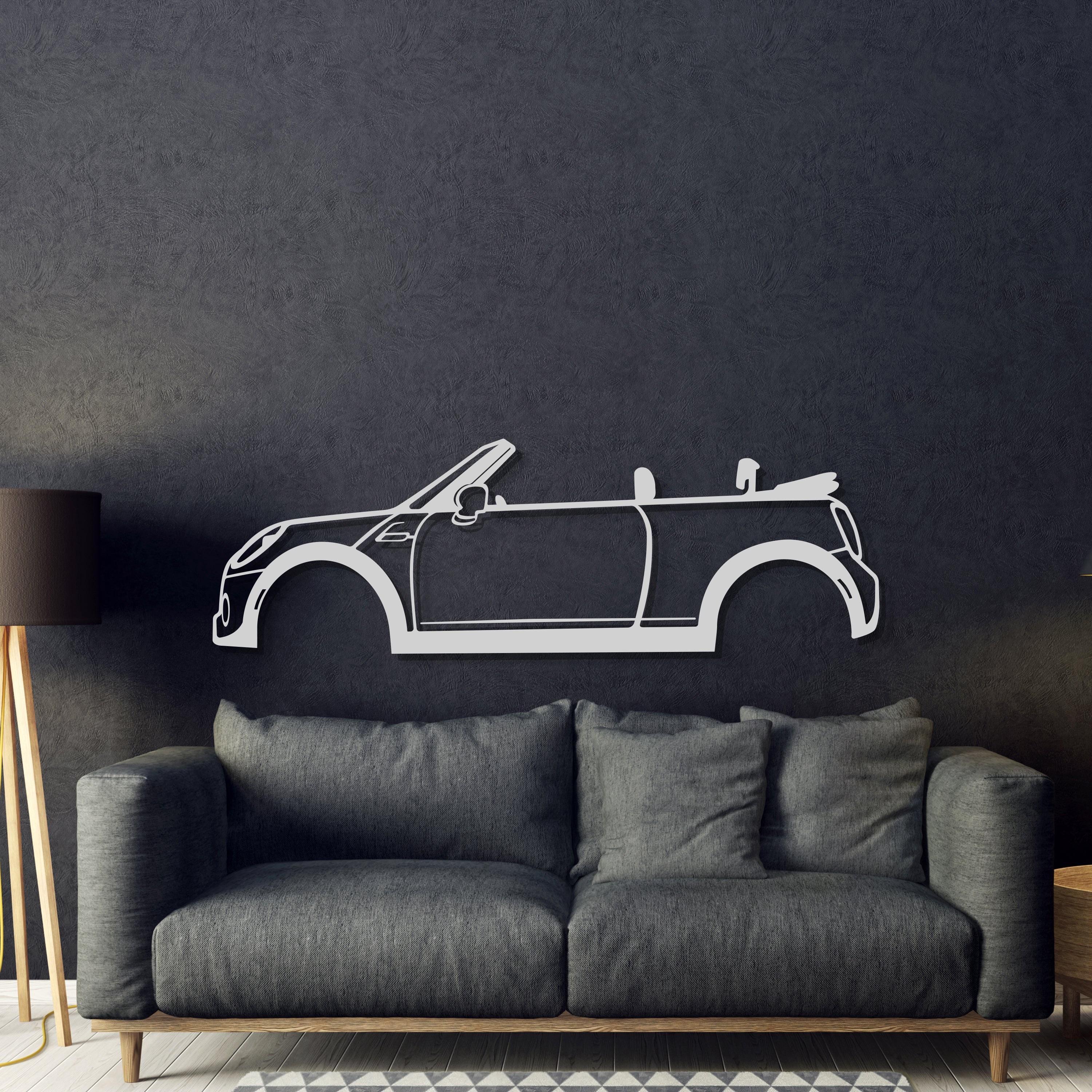 Cooper F57 Metal Car Wall Art - MT0910