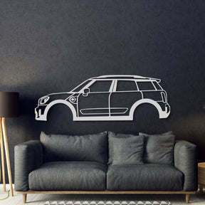 Cooper F60 Countryman Metal Car Wall Art - MT0911