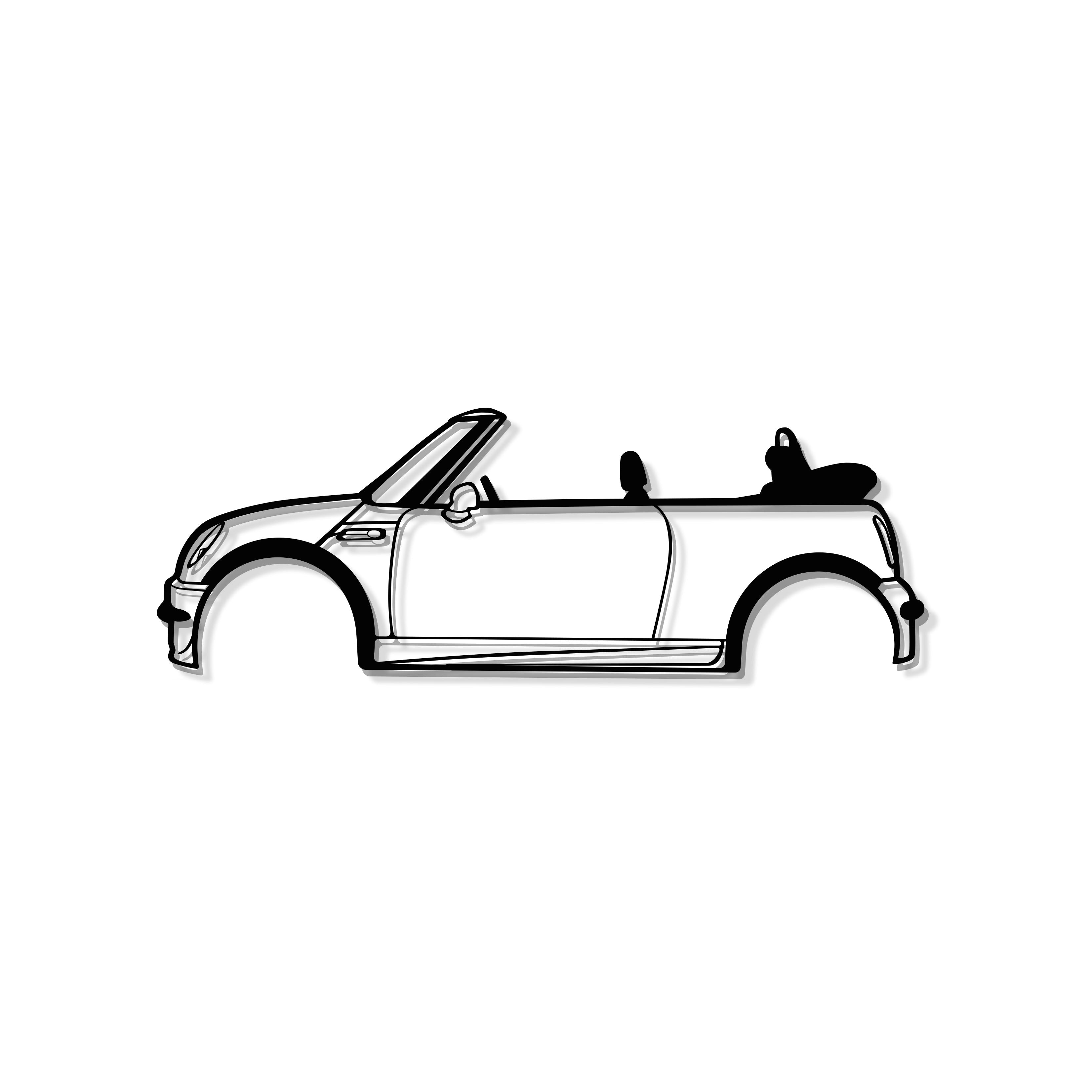 Cooper R52 Metal Car Wall Art - MT0912