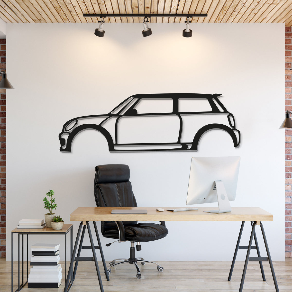Cooper S Metal Car Wall Art - MT0913