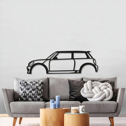Cooper S floating metal car sculpture elevates office décor instantly