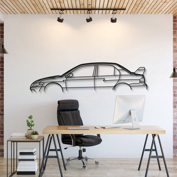 Subaru Impreza Evo VII Classic Metal Wall Art Laser Cut 2 Mm Steel Silhouette