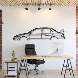 Subaru Impreza Evo VII Classic Metal Wall Art Laser Cut 2 Mm Steel Silhouette