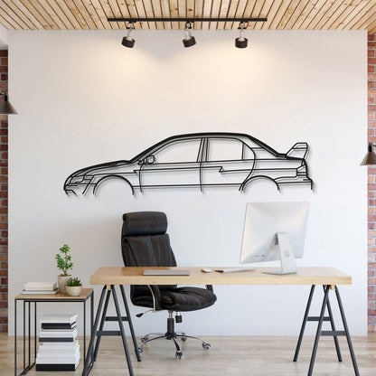 Subaru Impreza Evo VII Classic Metal Wall Art Laser Cut 2 Mm Steel Silhouette