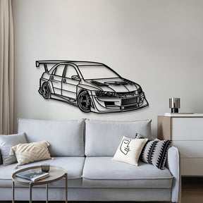 Lancer EVO IX Custom Perspective Metal Car Wall Art - MT1177