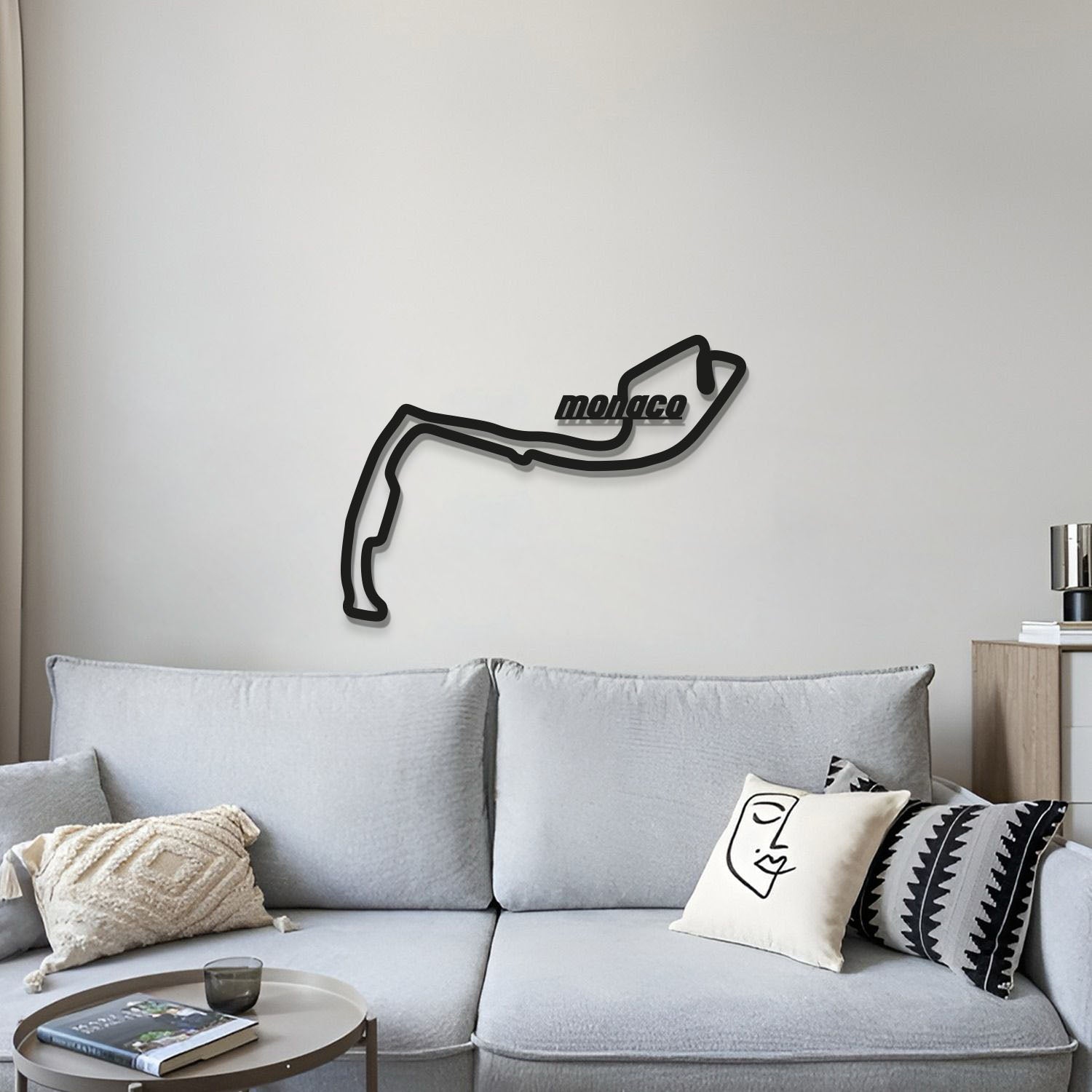 Monaco Formula 1 Metal Circuit Wall Art - MT1052