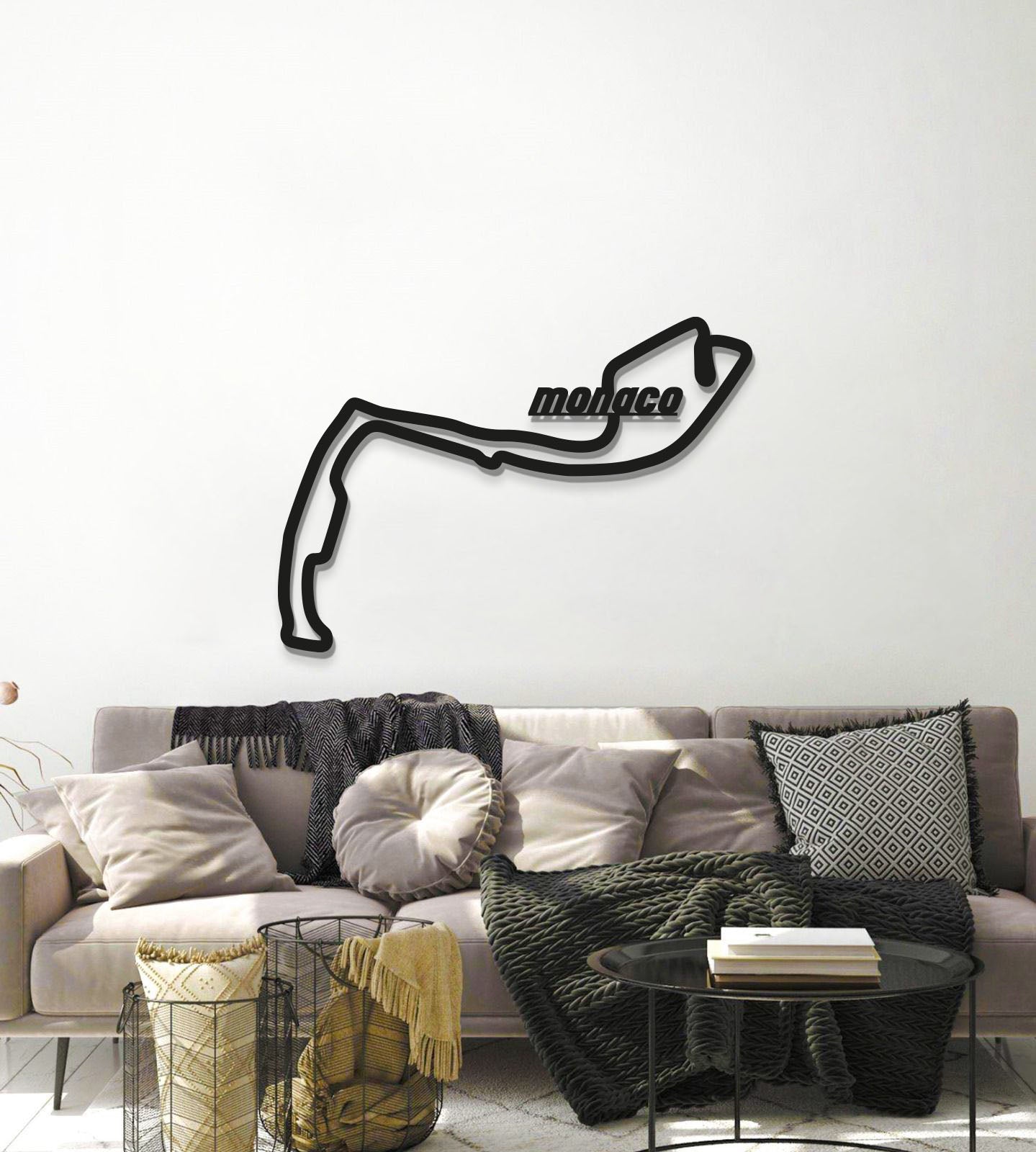 Monaco Formula 1 Metal Circuit Wall Art - MT1052