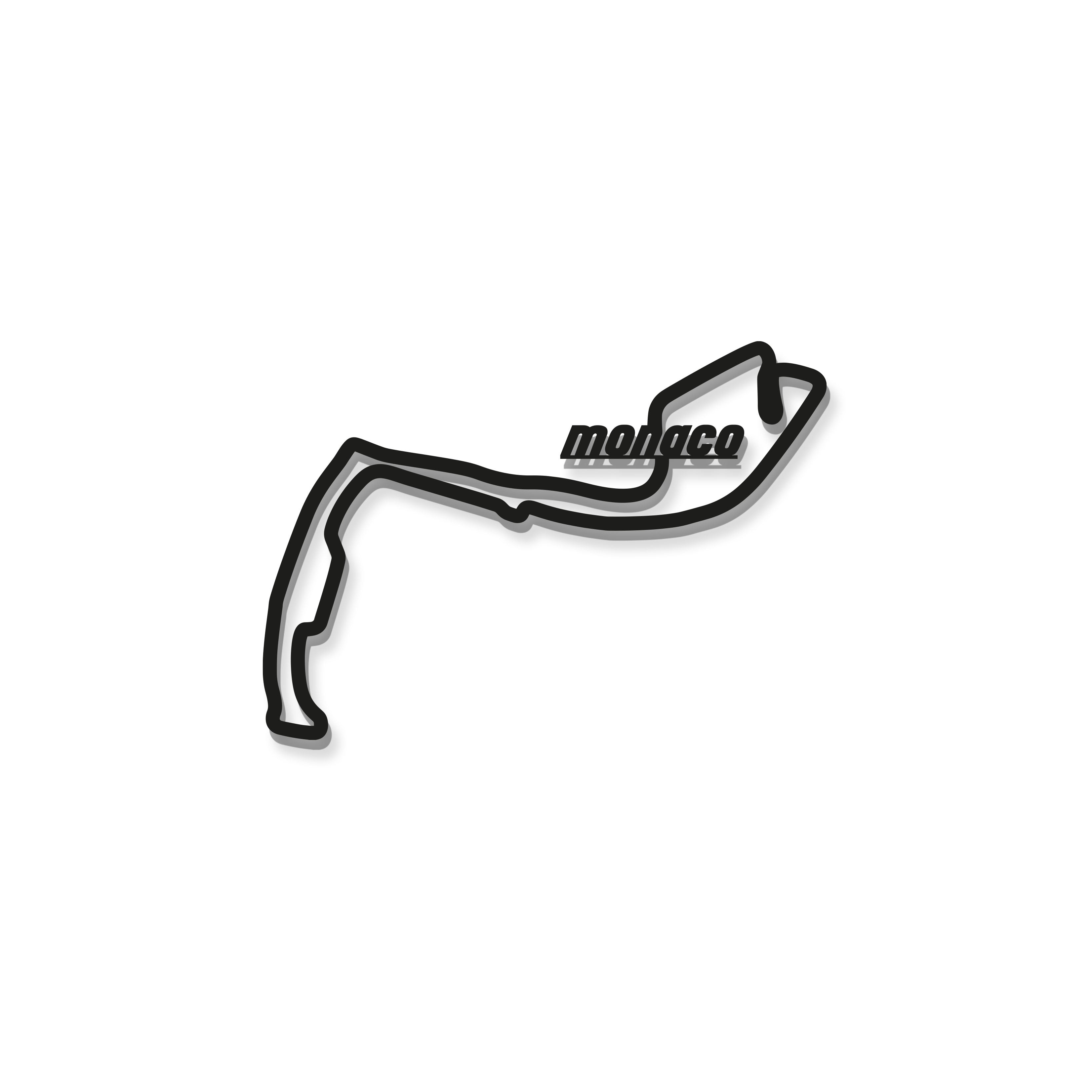 Monaco Formula 1 Metal Circuit Wall Art - MT1052