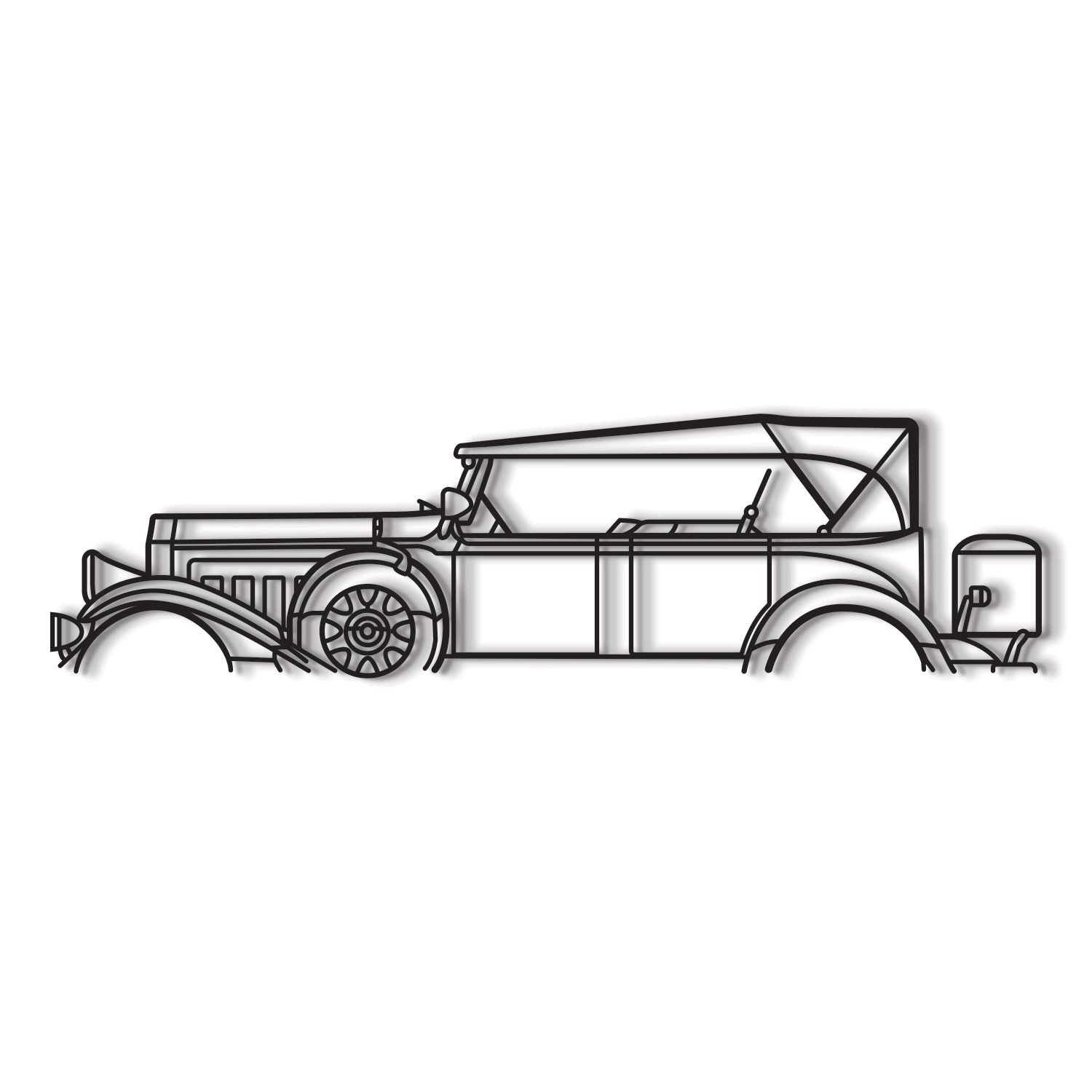 1931 Model 43 Classic Metal Car Wall Art - MT0014