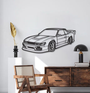 240SX Perspective Metal Car Wall Art - MT1132