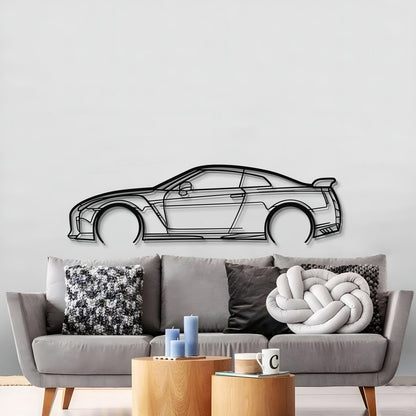 Large Nissan GT‑R R35 Detailed Wall Art For Garage Or Man Cave