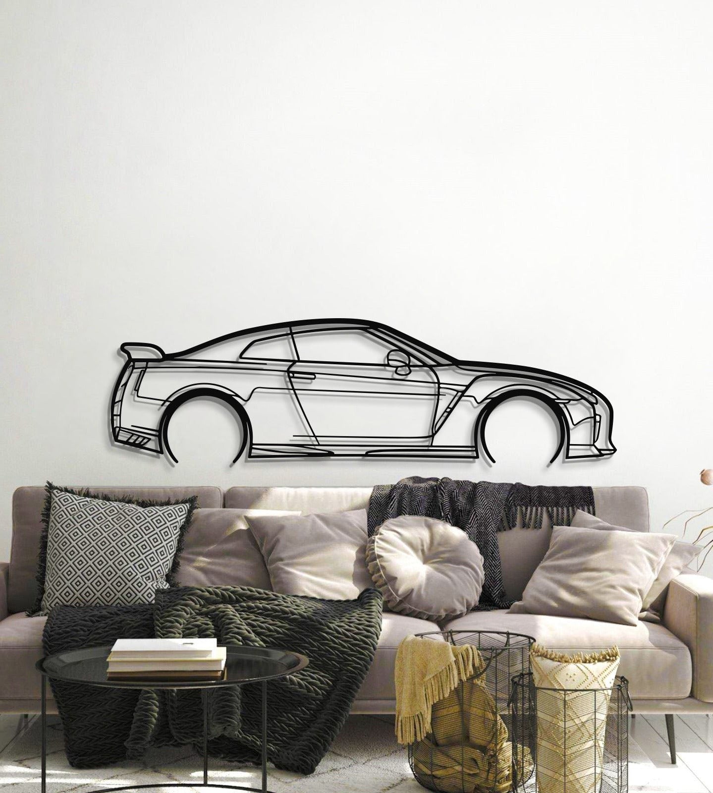 Detailed Nissan GT‑R R35 Metal Art Durable Laser Cut Steel Construction