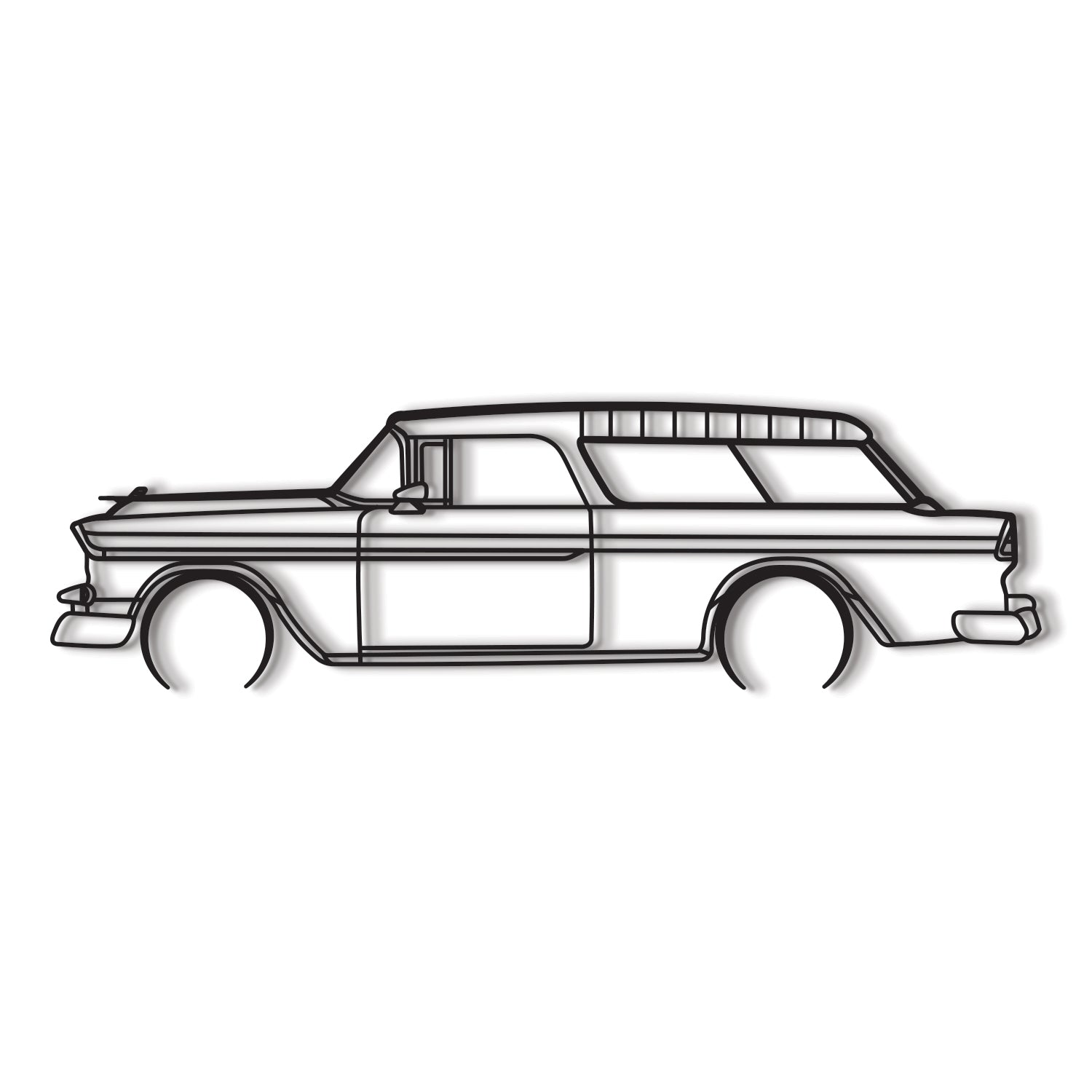 1955 Nomad Metal Car Wall Art - MT0038