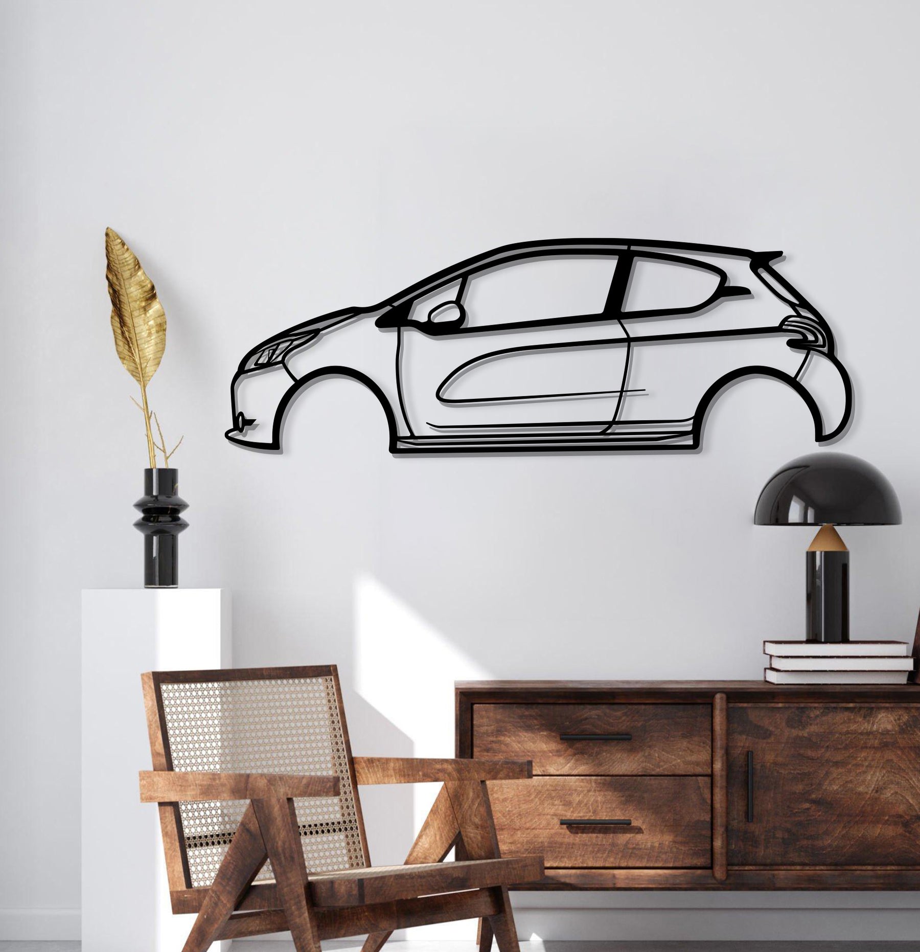 208 GTI Metal Car Wall Art - MT0829