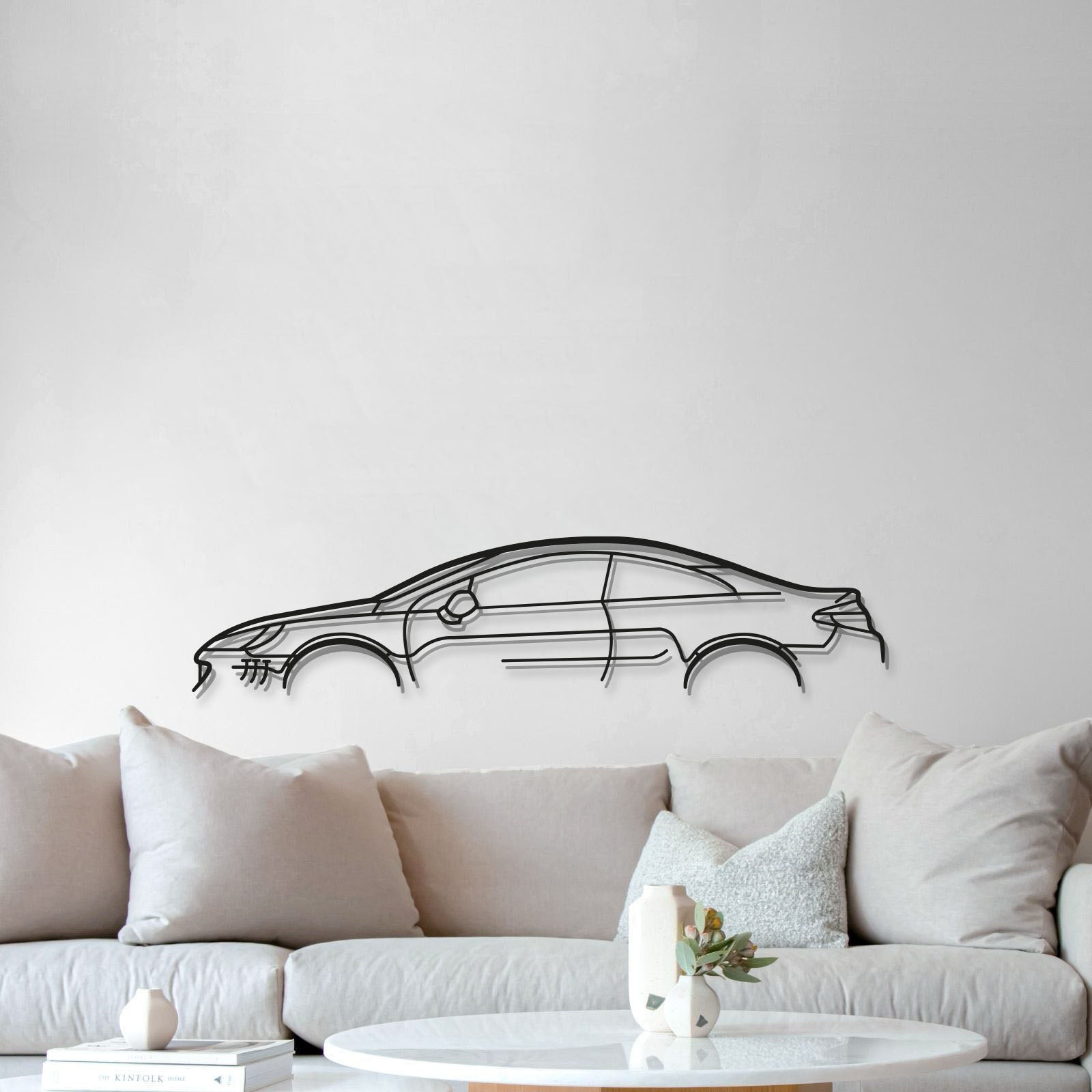 407 Coupe Metal Car Wall Art - MT0834