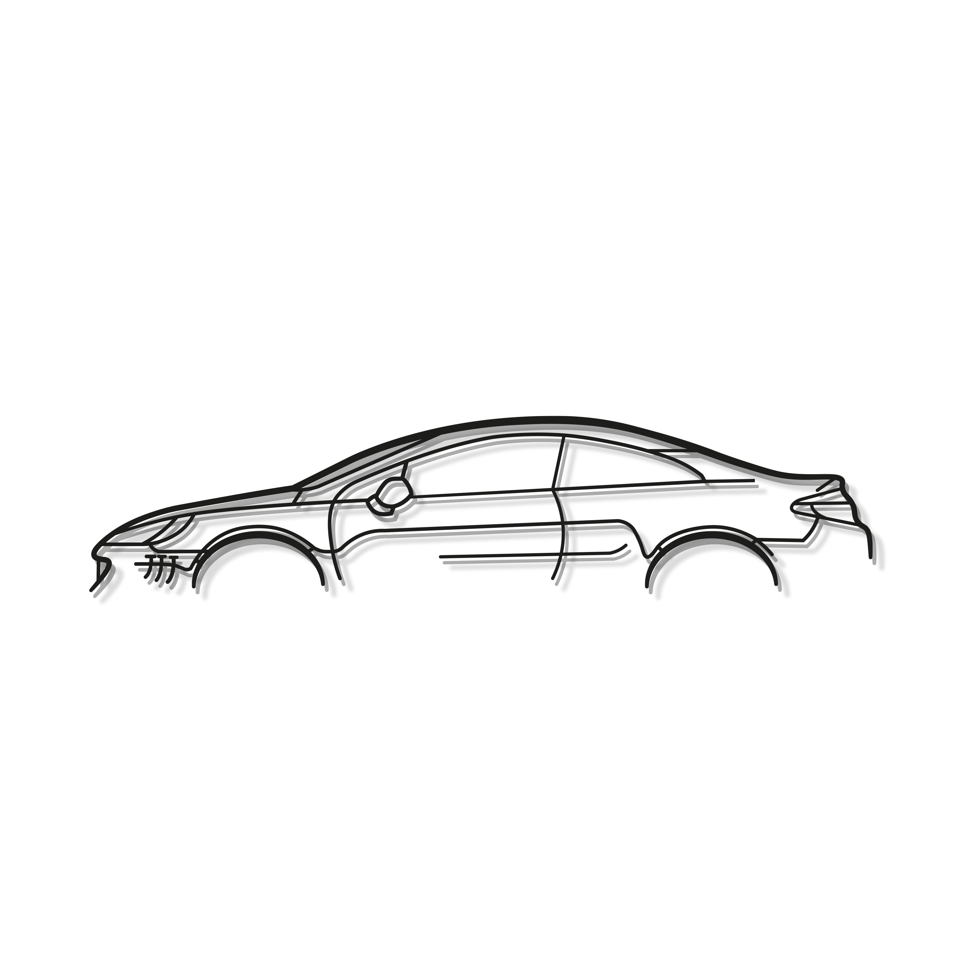 407 Coupe Metal Car Wall Art - MT0834