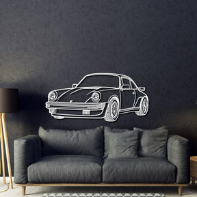911 930 Perspective Metal Car Wall Art - MT0459