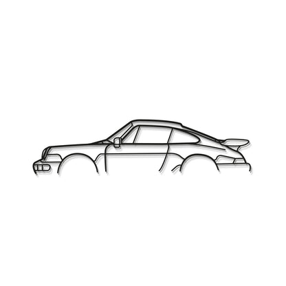 Laser cut steel Porsche 911 964 Carrera 2 wall art perfect for motorsport fans