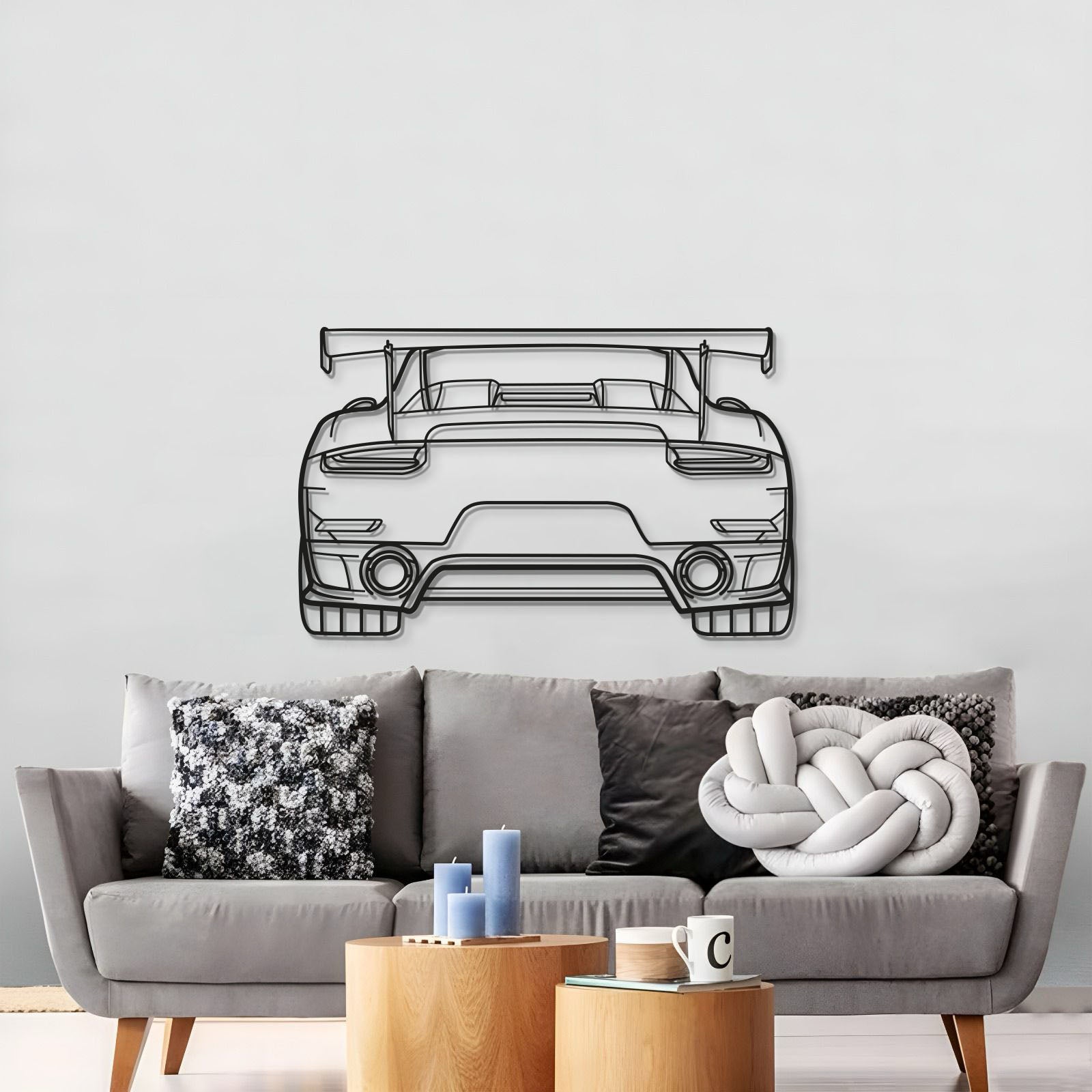 Back Metal Car Wall Art - MT0850