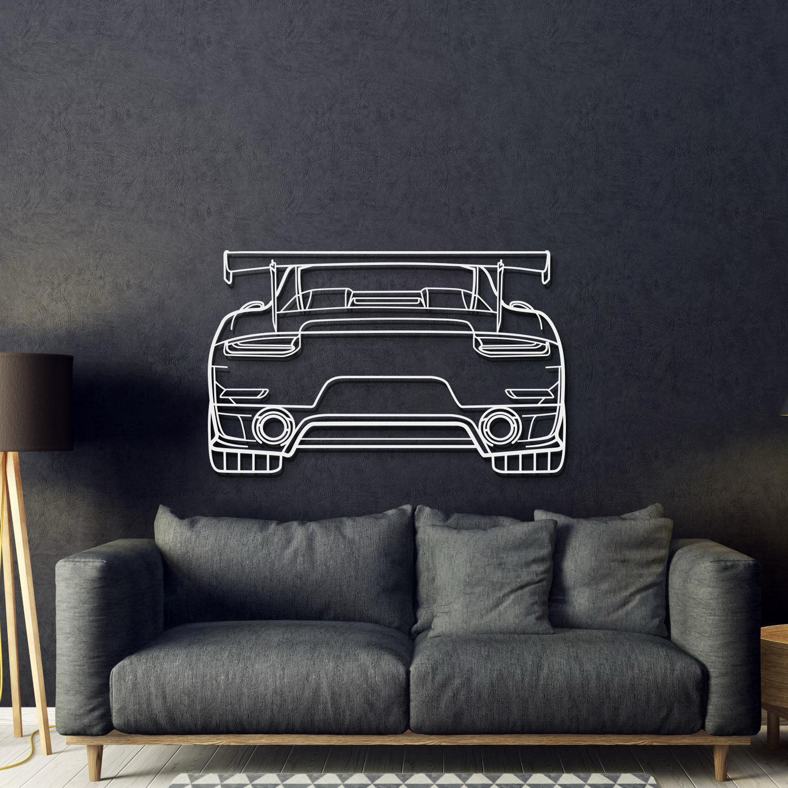 Back Metal Car Wall Art - MT0850