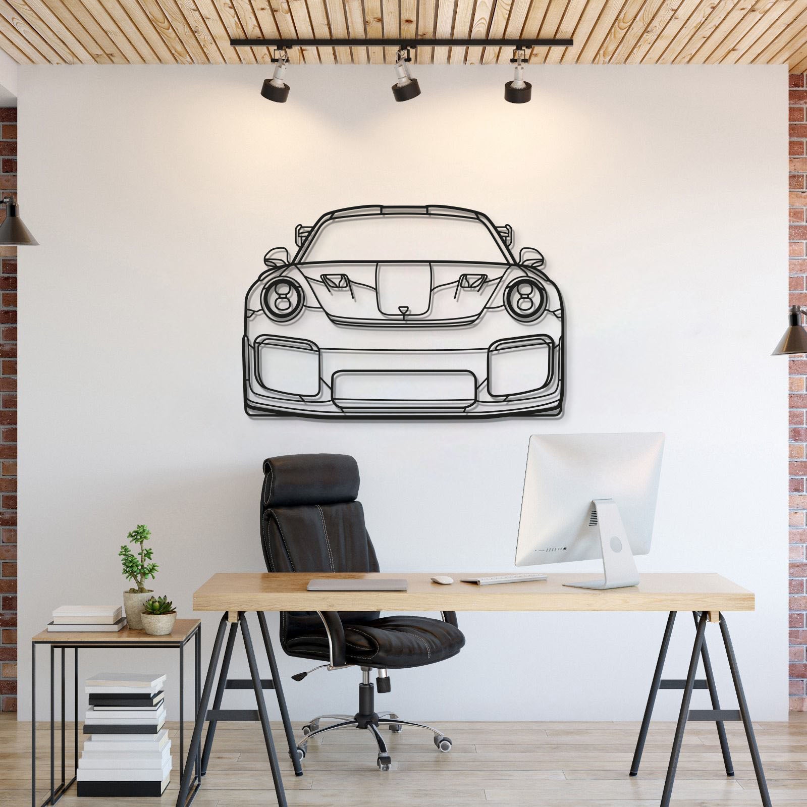 Front Metal Car Wall Art - MT0848