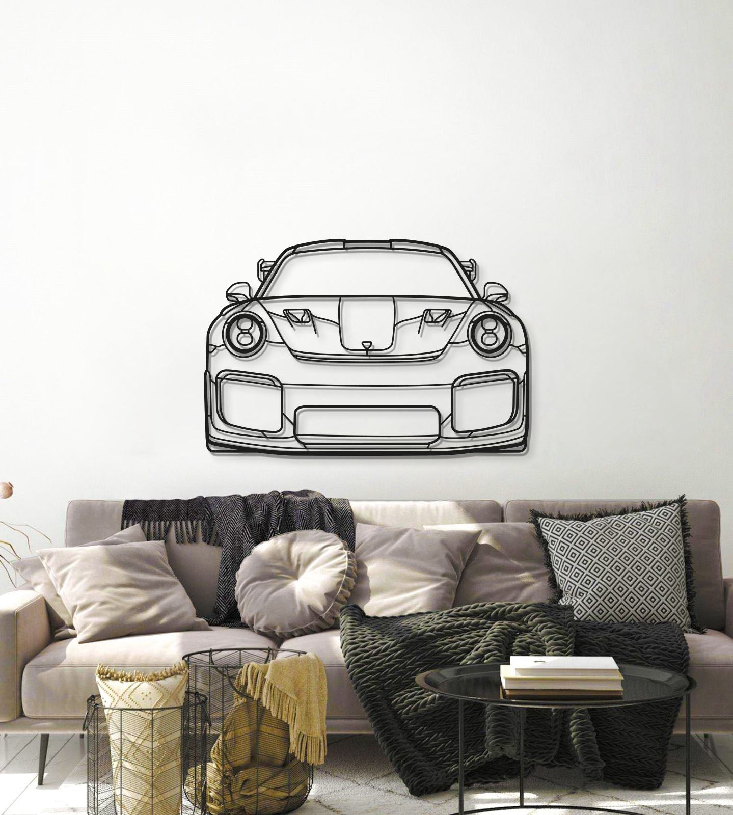 Front Metal Car Wall Art - MT0848