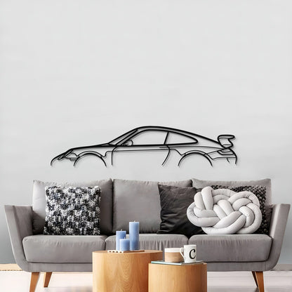 Porsche 911 GT3 Model 997 metal wall art perfect for mancave or office