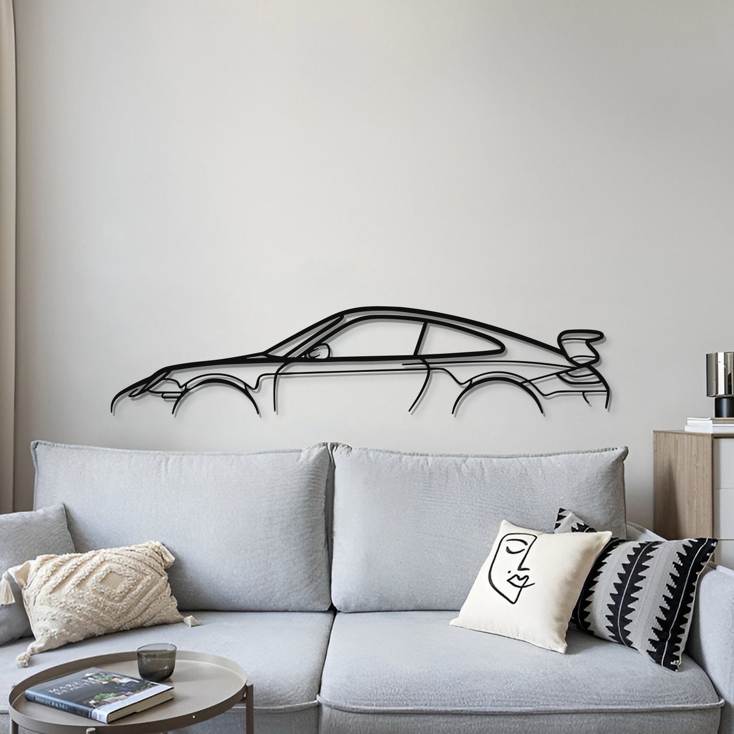 911 GT3 Model 997 Metal Car Wall Art - MT0856