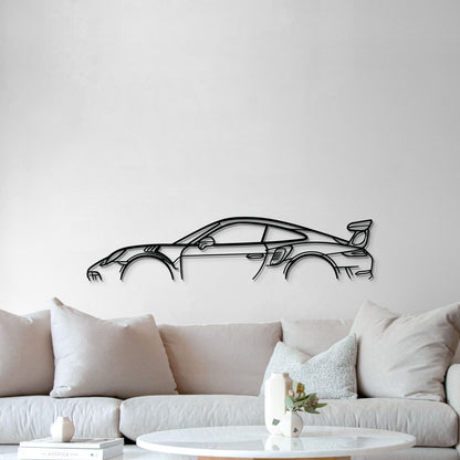 Porsche 911 GT3 RS Model 991 automotive metal wall art perfect gift for car lovers